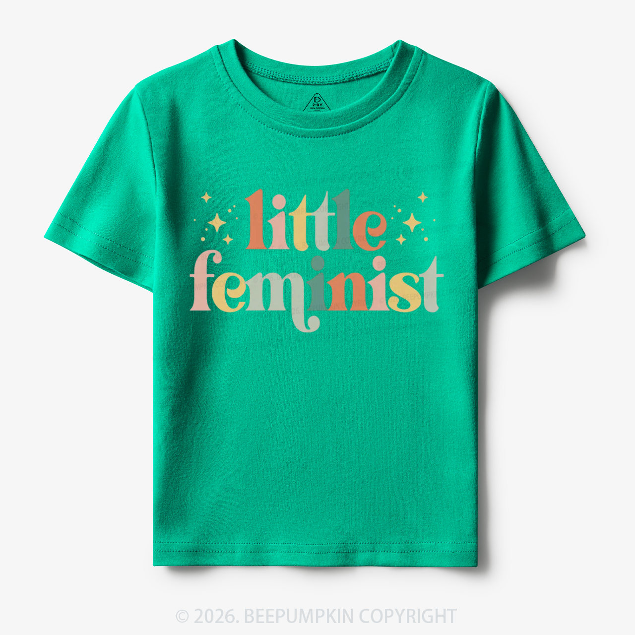  Vintage Little Feminist Toddler&Kid's Tees Beepumpkin