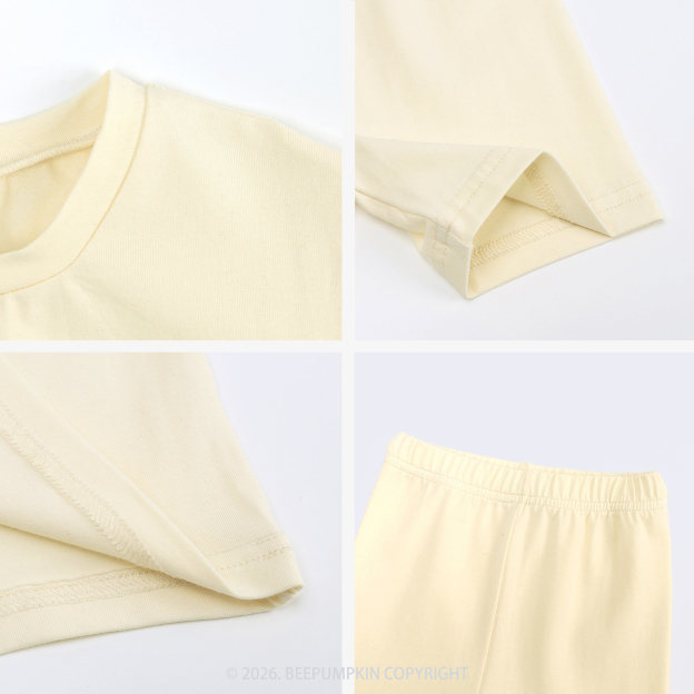 Personalized Name Kids Biker Shorts&Tee