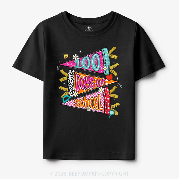 100 Days of School Coquette Bow Pencil Toddler&Kid's Tees