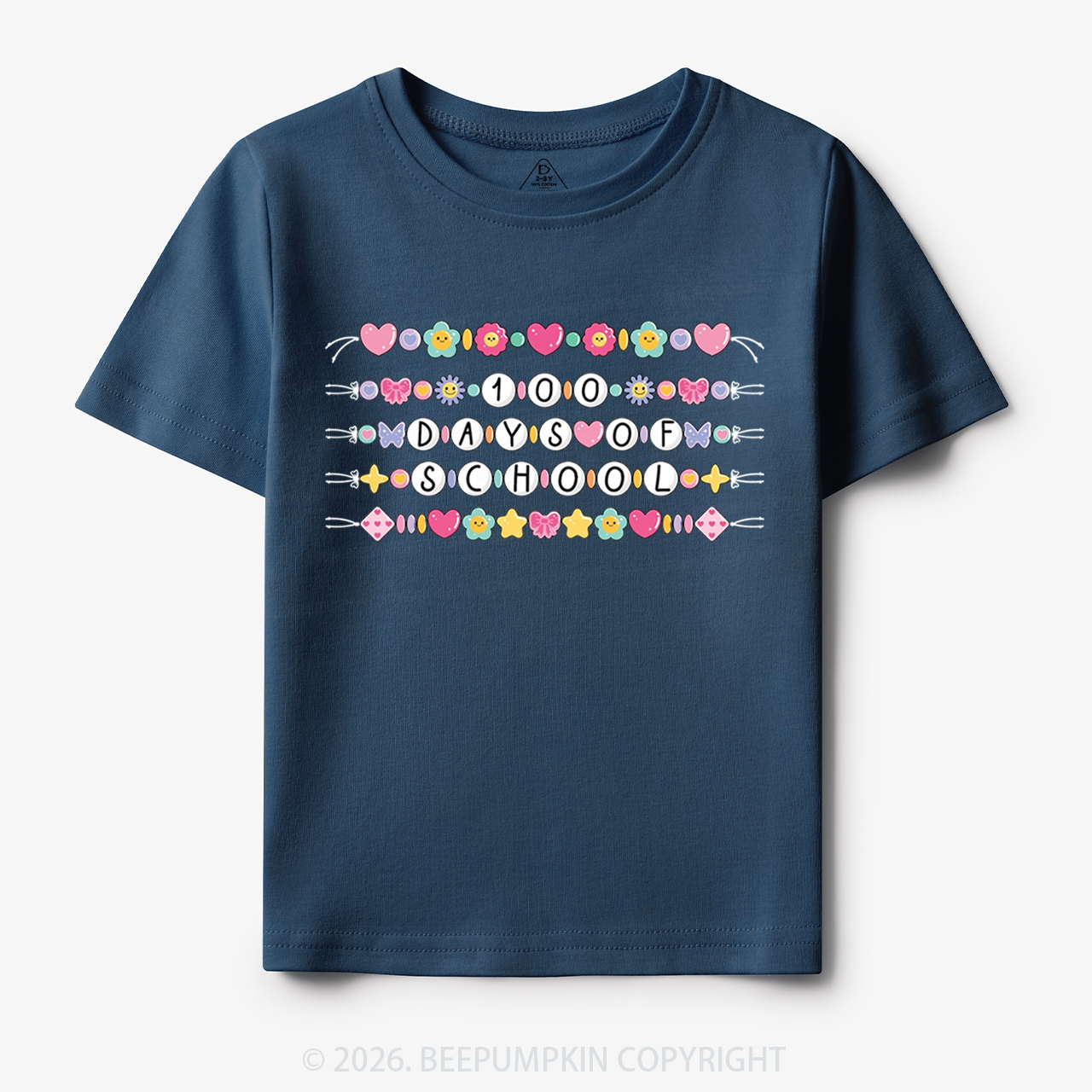 100 Days of School Beaded Bracelet Toddler&Kid's Tees