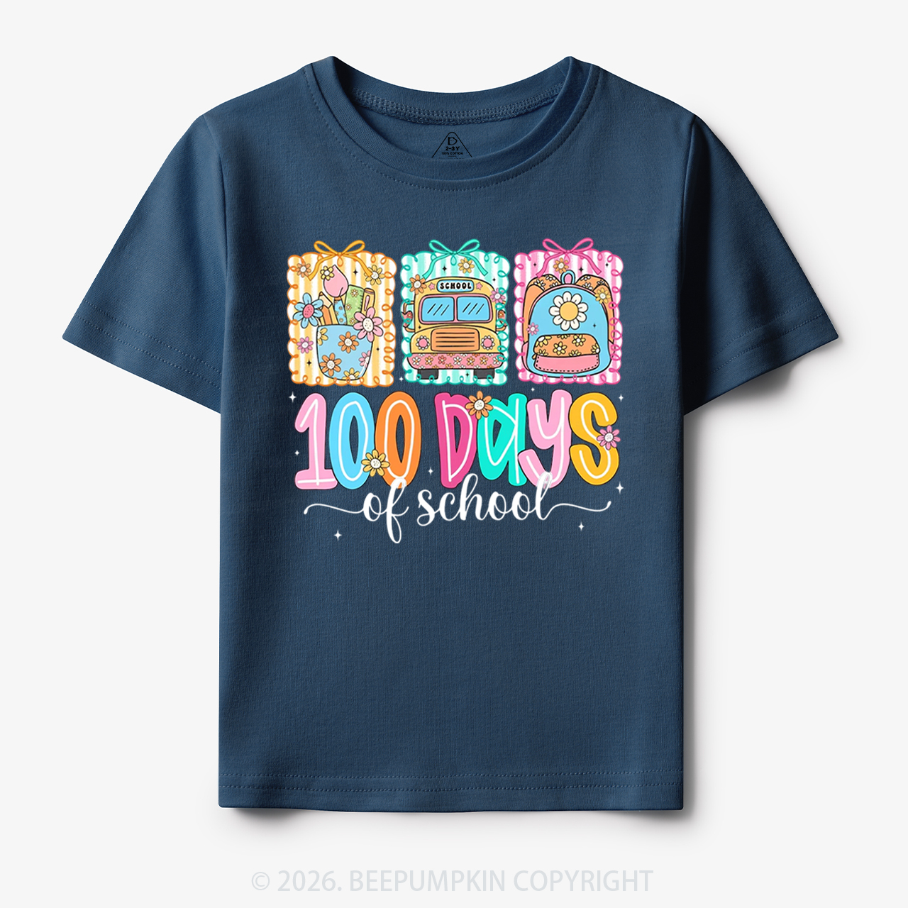 Classroom Art 100 Days of School Toddler&Kid's Tees