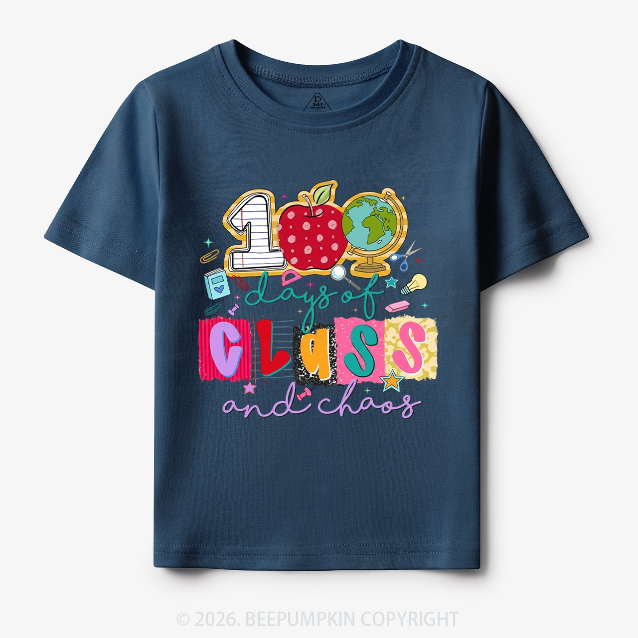 Class And Chaos 100 Days of School Toddler&Kid's Tees