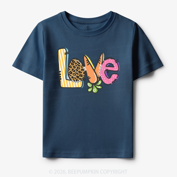 Easter Carrot Love Toddler&Kid's Tees