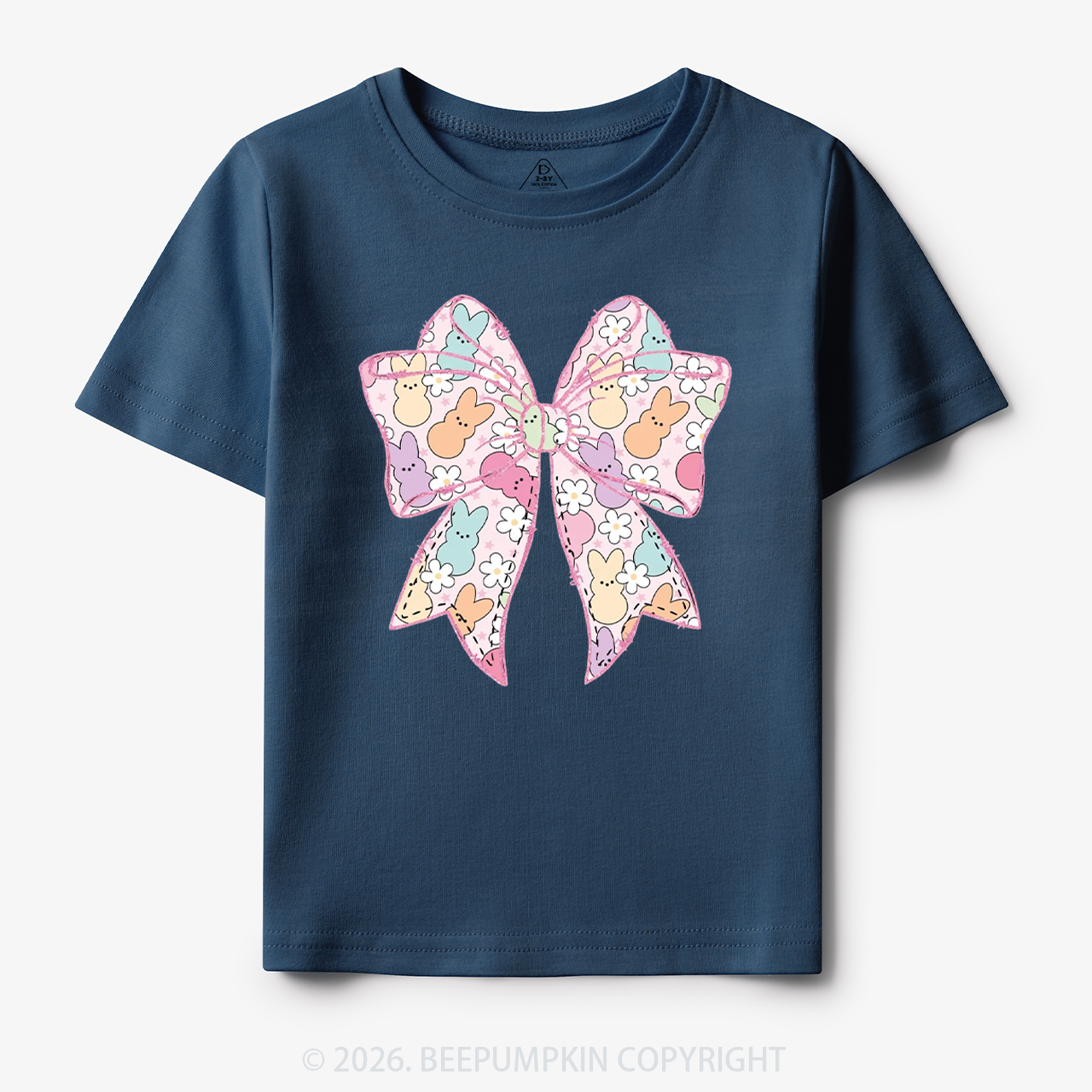 Easter Coquette Bunny Bow Toddler&Kid's Tees