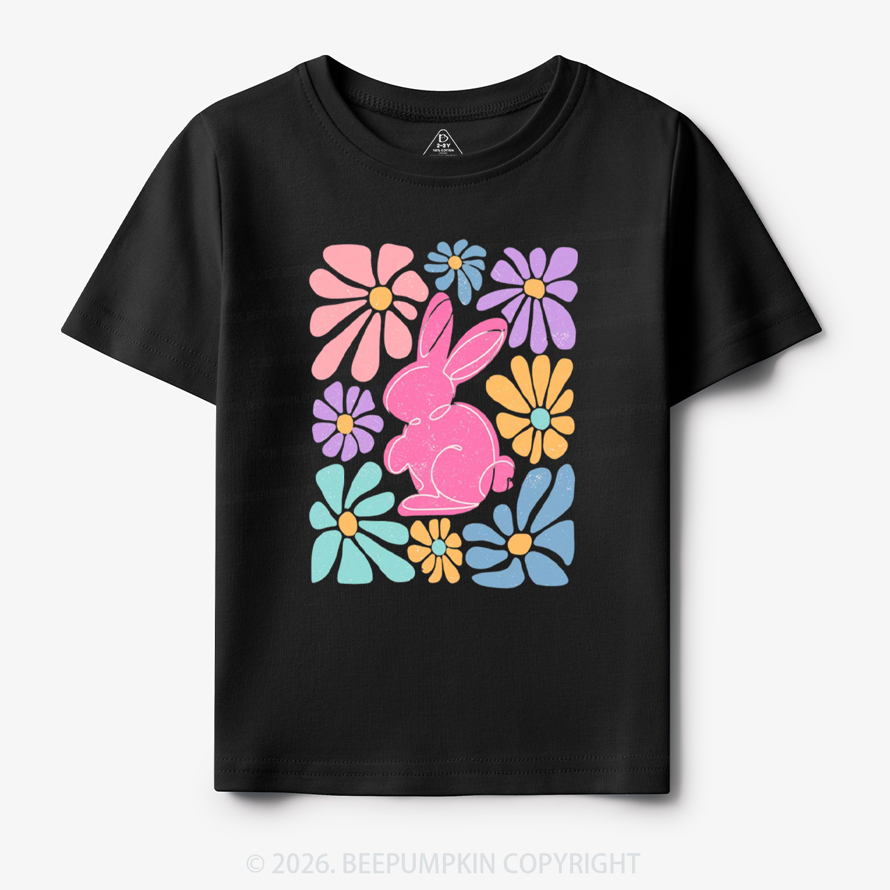 Easter Bunny Floral Toddler&Kid's Tees