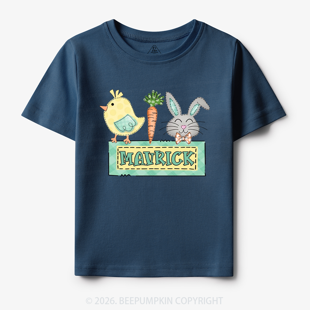 Personalized Name Easter Bunny Carrot Toddler&Kid's Tees