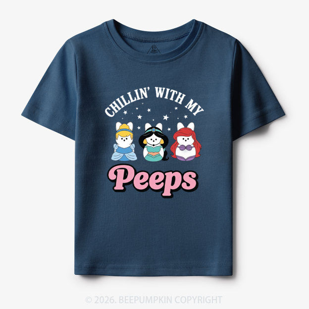 Chillin With My Peeps Bunny Toddler&Kid's Tees