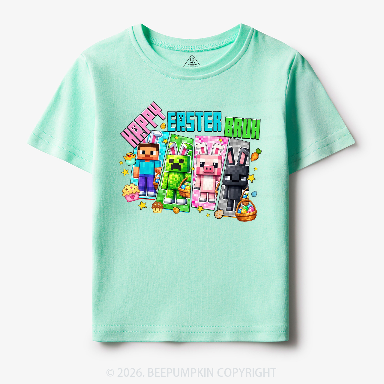 Happy Easter Mining Toddler&Kid's Tees