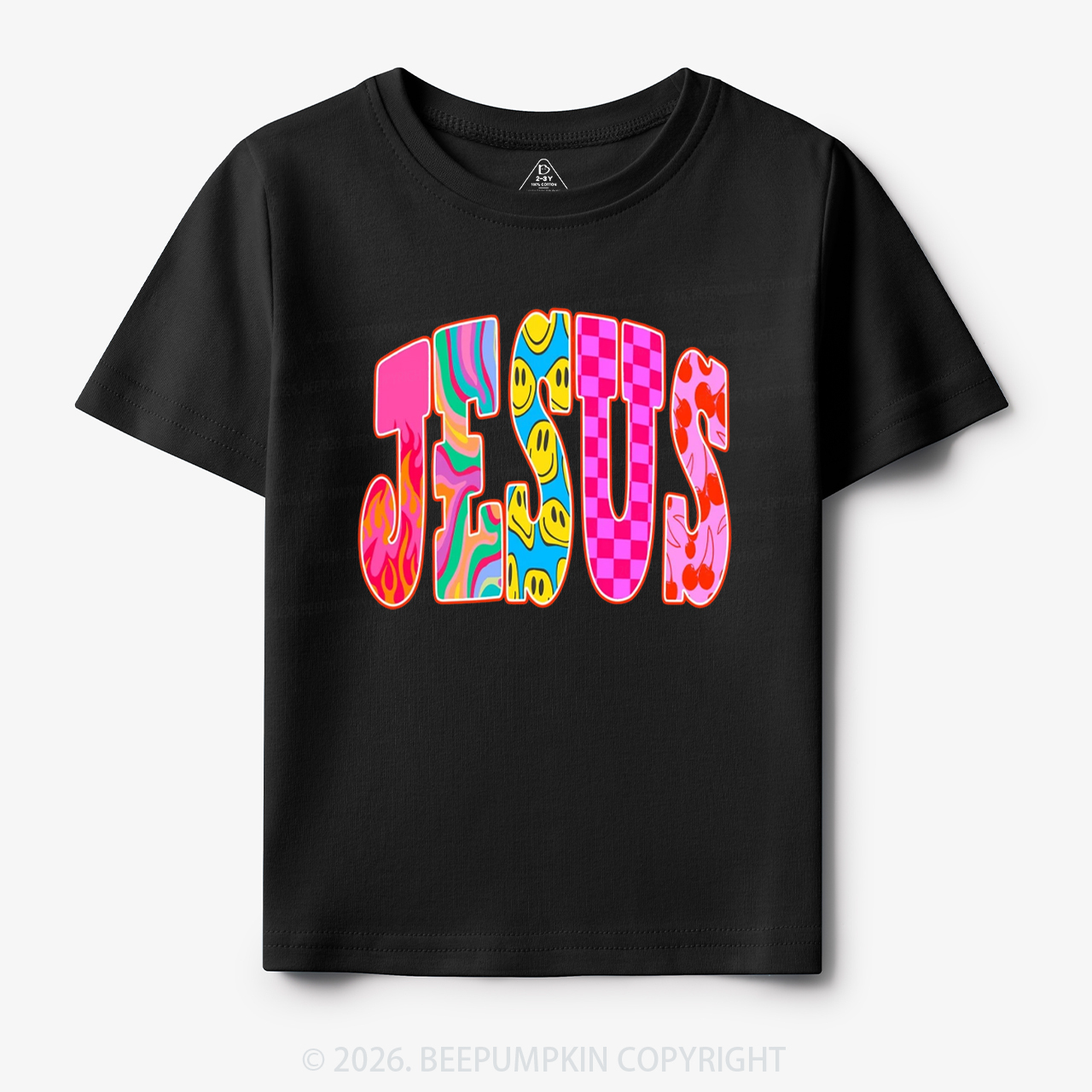 Jesus Loves Me Retro Colorful Toddler&Kid's Tees
