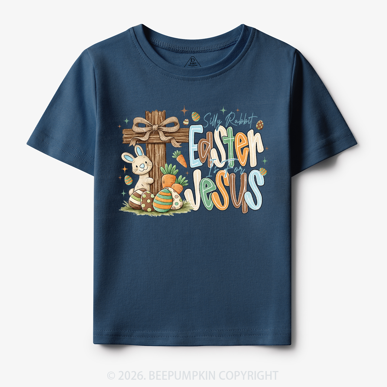 Easter If For Jesus Thrifted Farmhouse Bunny Toddler&Kid's Tees