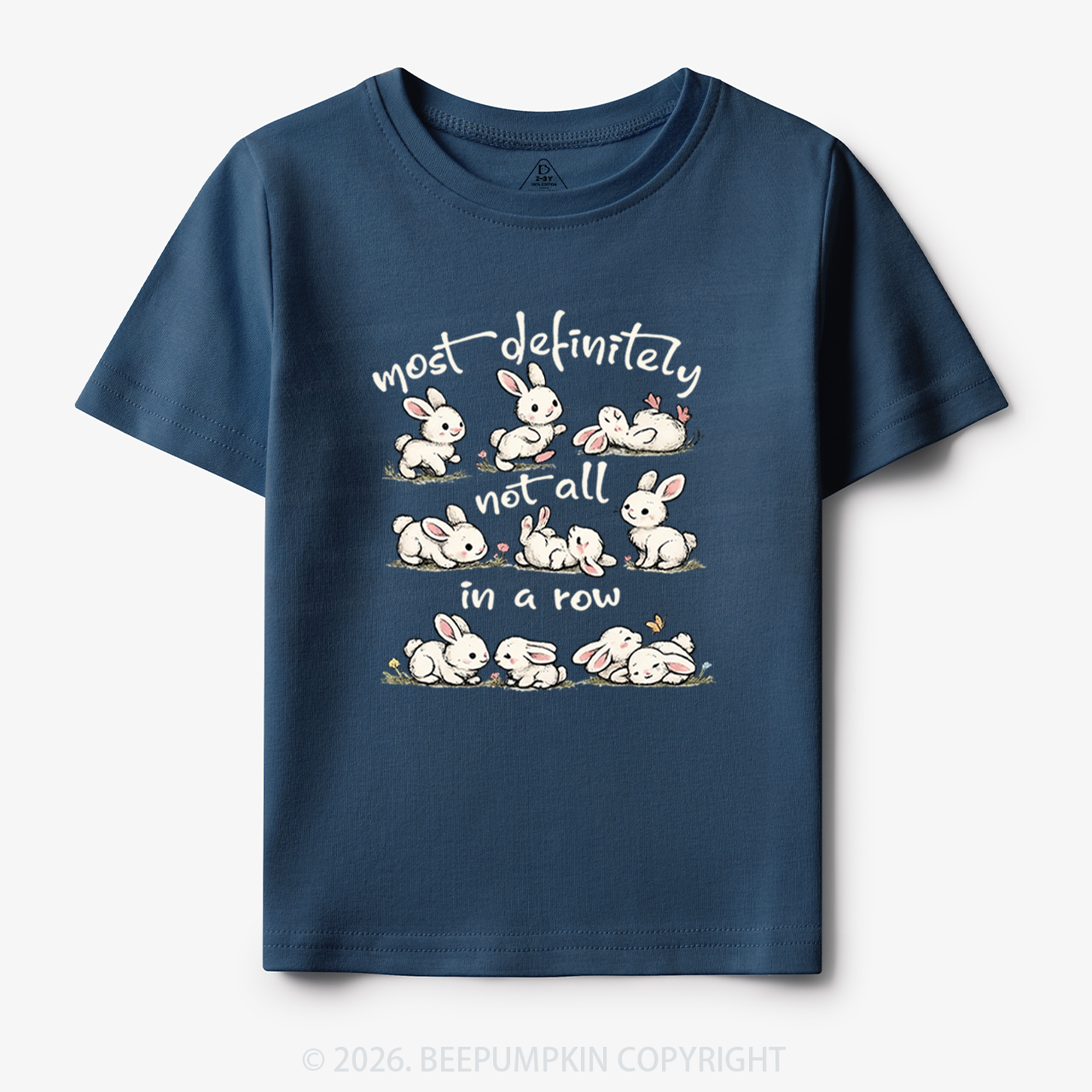 Funny Bunnies Not All In a Row Sarcastic Toddler&Kid's Tees