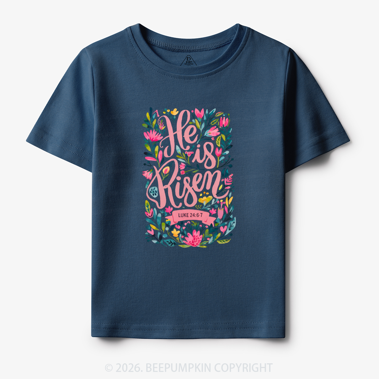 Christian Easter Floral Resurrection Toddler&Kid's Tees