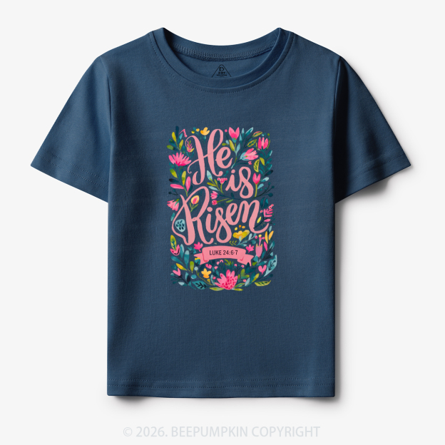 Christian Easter Floral Resurrection Toddler&Kid's Tees