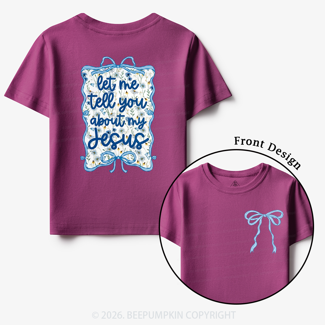 Love like Jesus Coquette Bows Toddler&Kid's Tees
