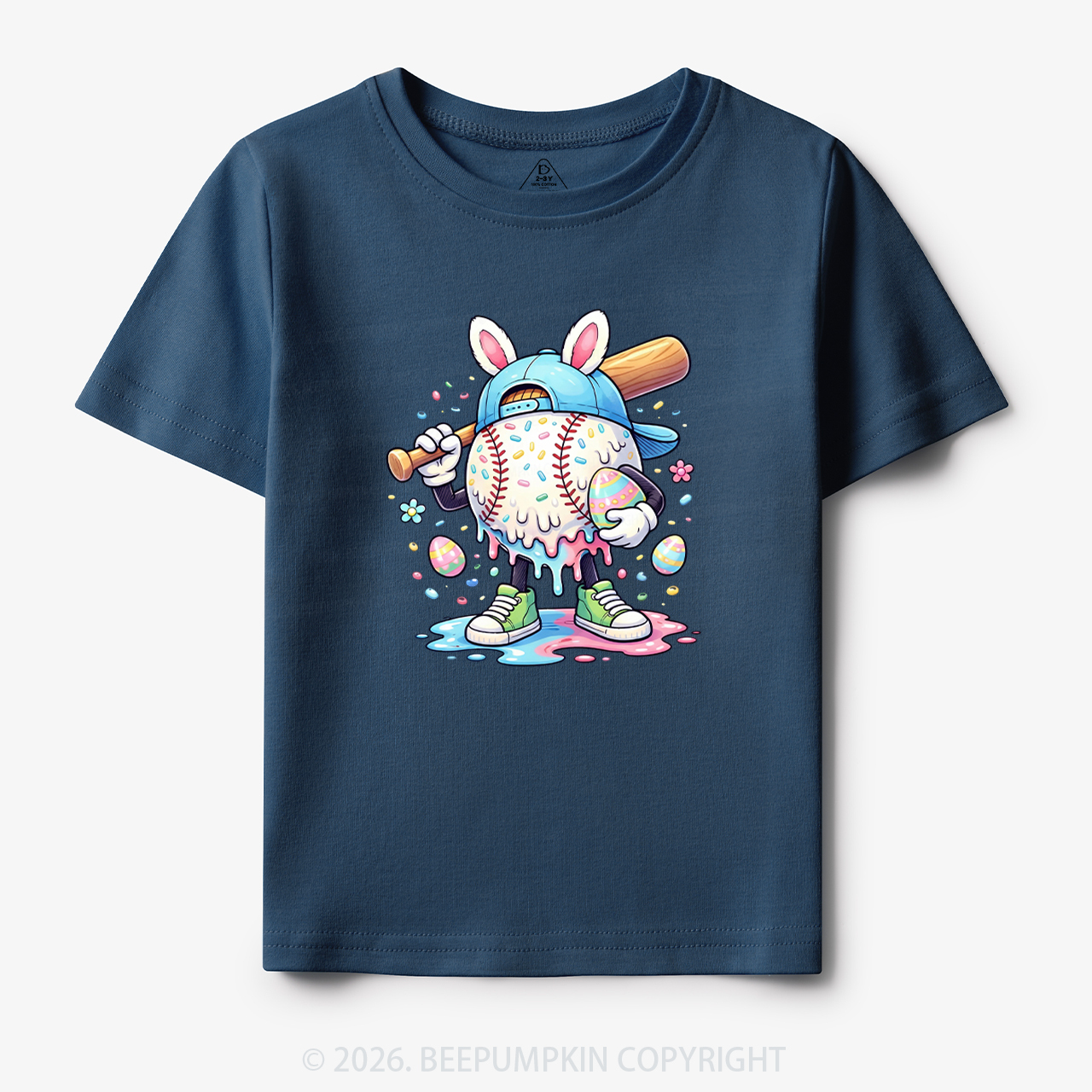 Easter Baseball Drip Toddler&Kid's Tees