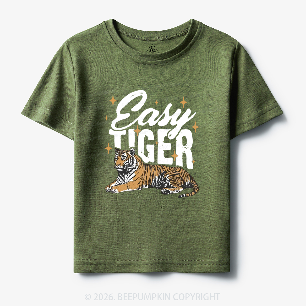 Retro Easy Tiger Funny Animal Toddler&Kid's Tees