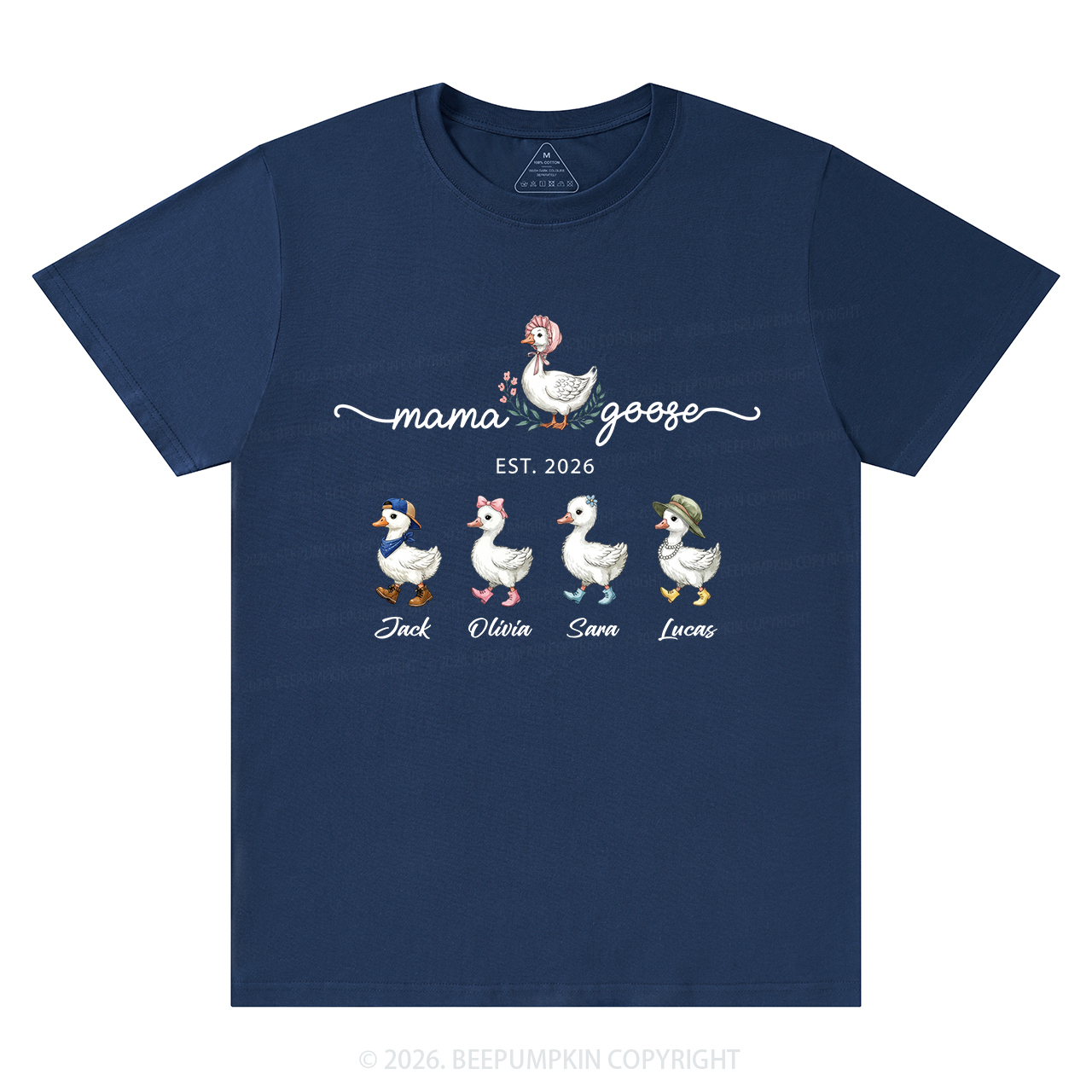 Personalized Mama Kids Names T-Shirts