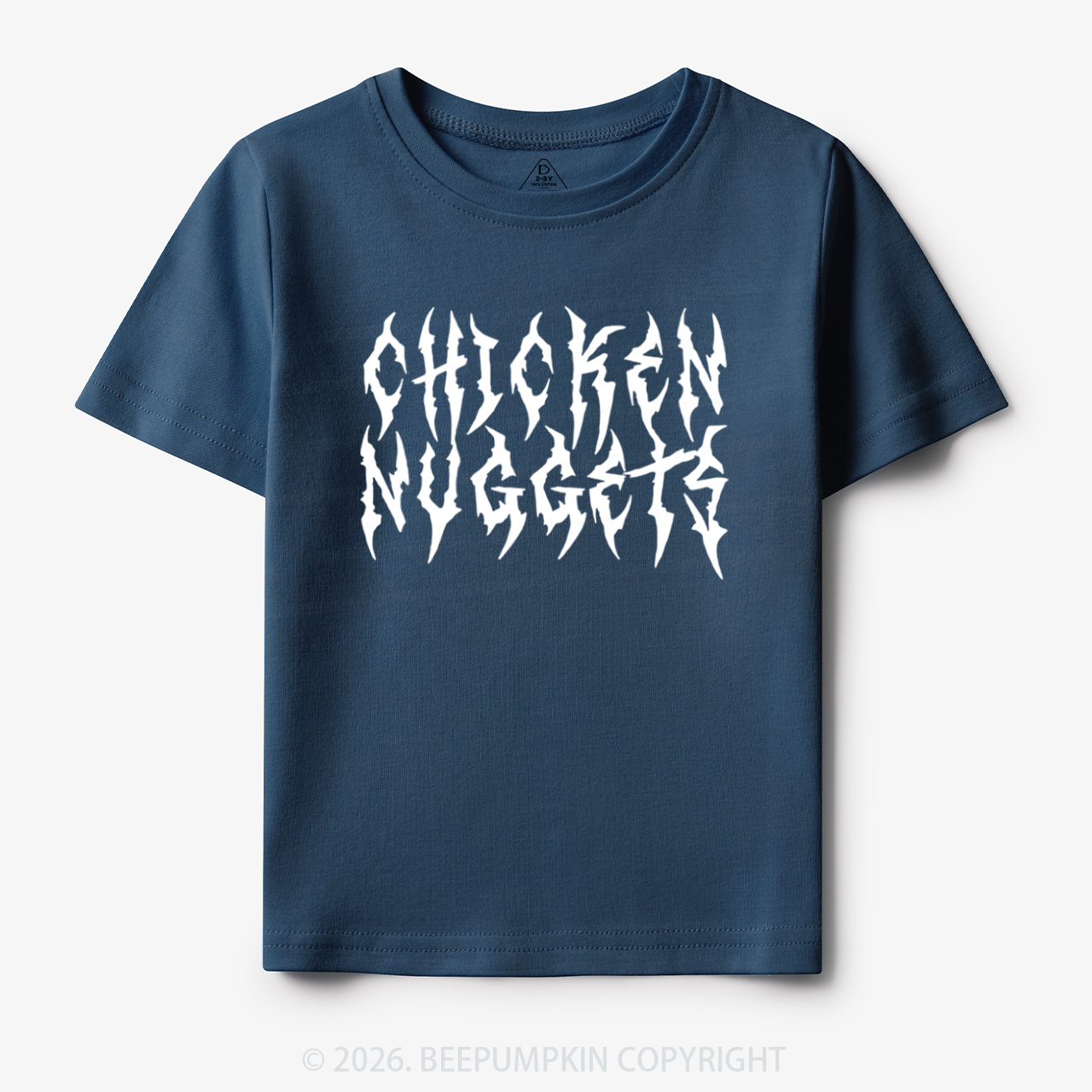 Chicken Nuggets Heavy Metal Font Toddler&Kid's Tees