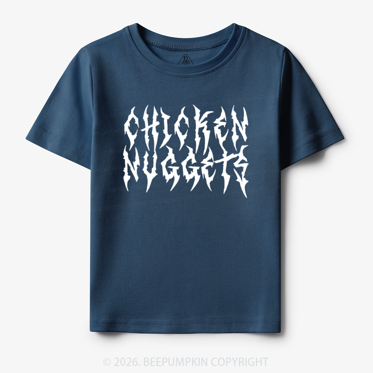 Chicken Nuggets Heavy Metal Font Toddler&Kid's Tees