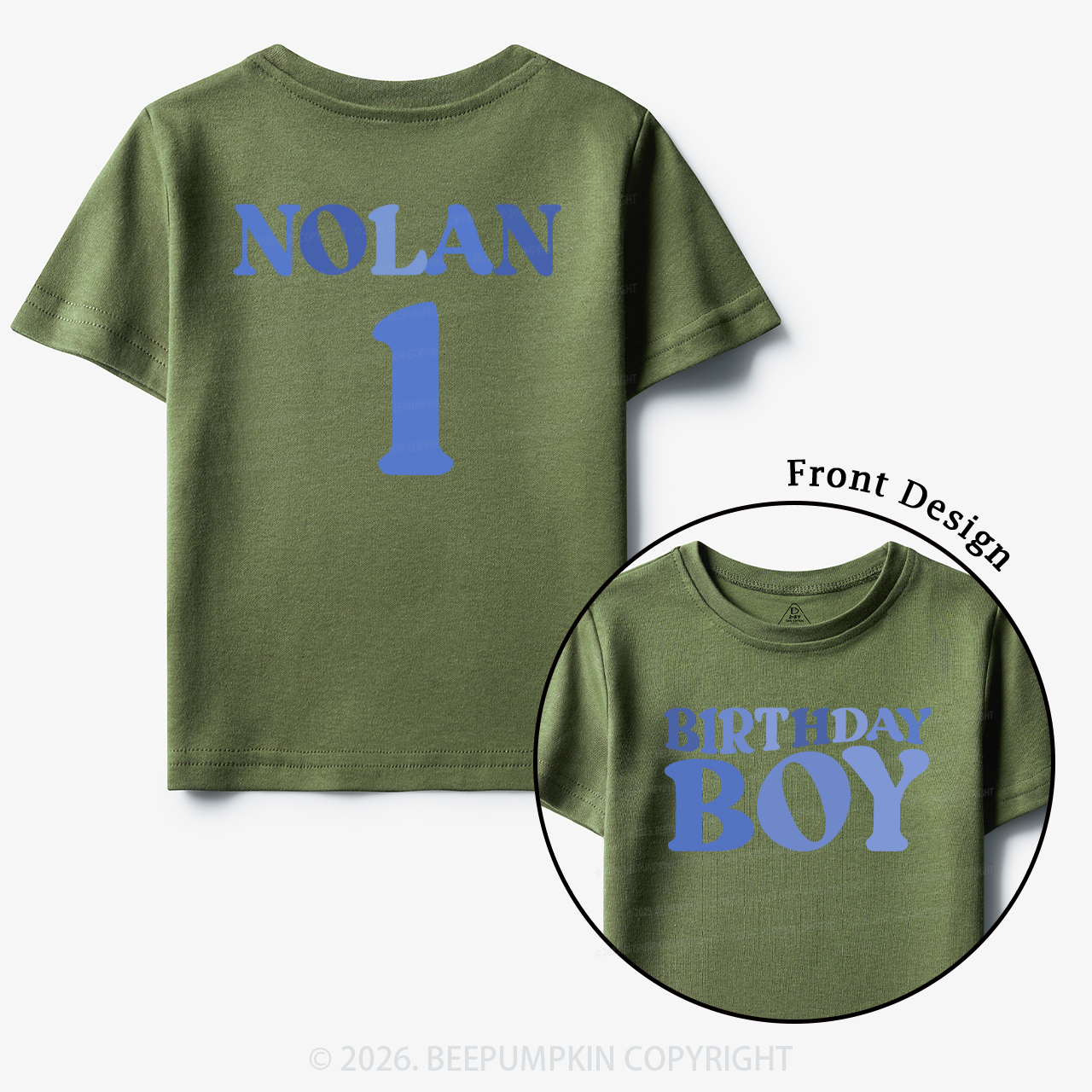 Personalized Name Birthday Boy Toddler&Kid's Tees