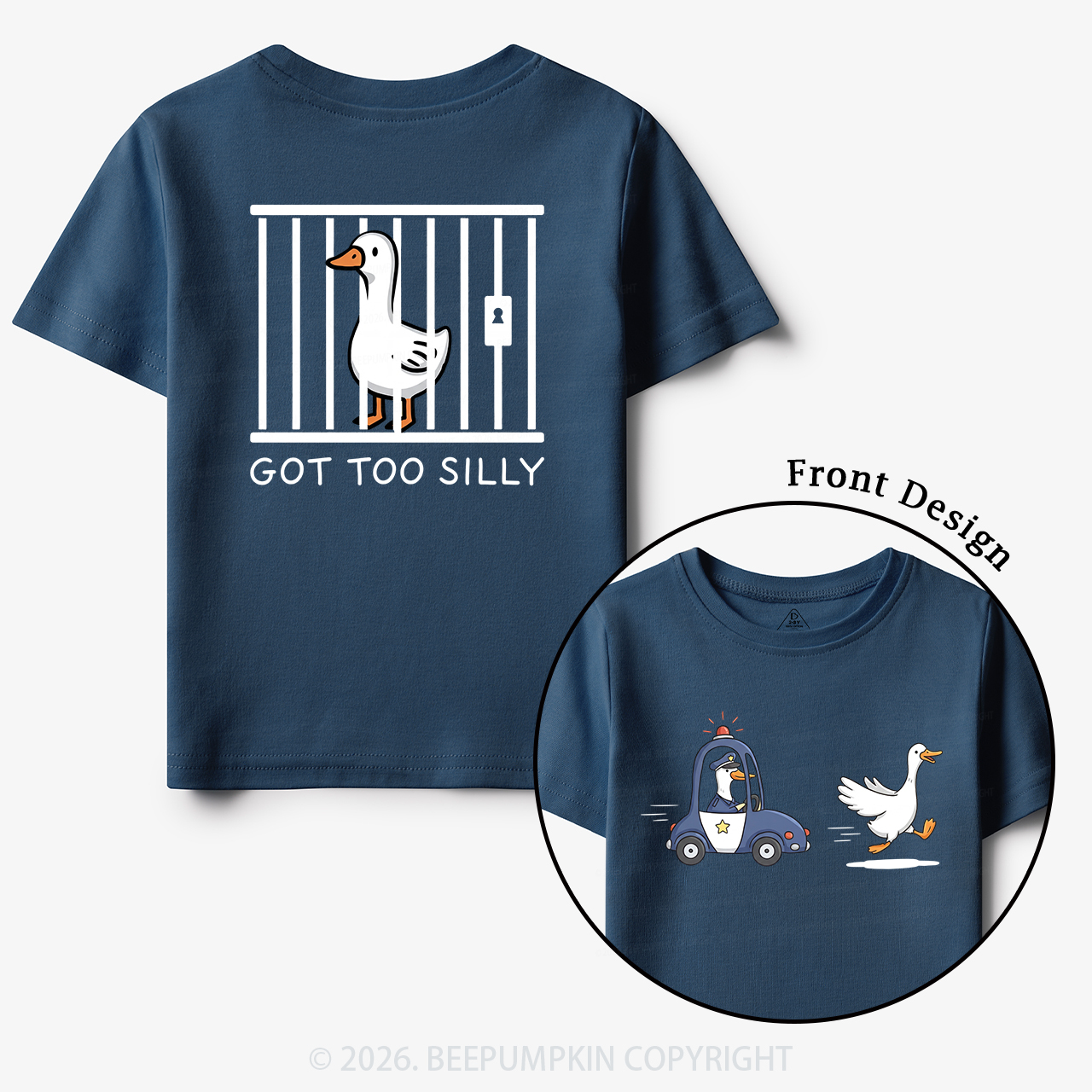 Got Too Silly Funny Goose Toddler&Kid's Tees