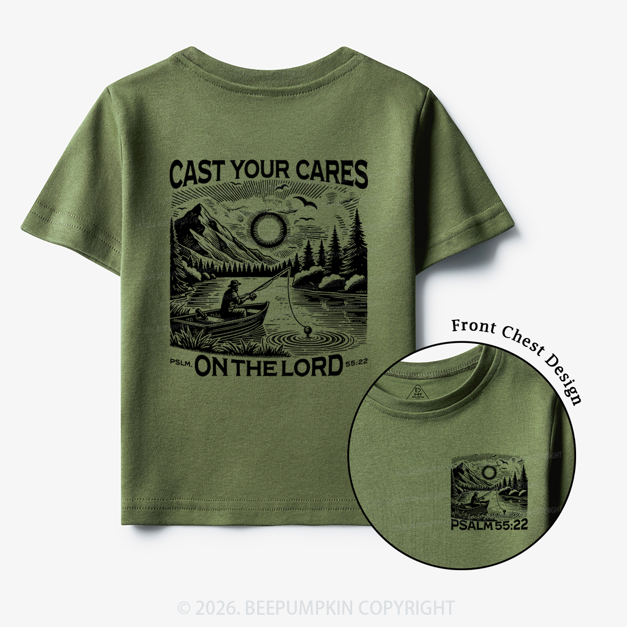 Cast Your Cares On The Lord Toddler&Kid's Tees