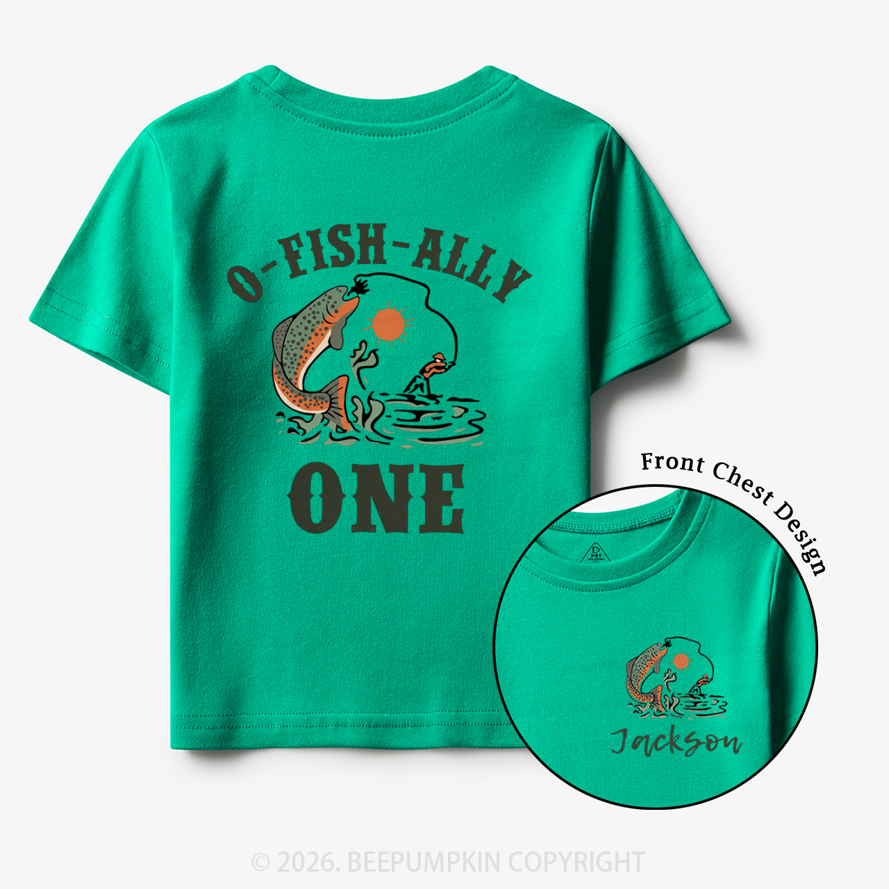 Personalized O-Fish-Ally One Birthday Party Toddler&Kid's Tees