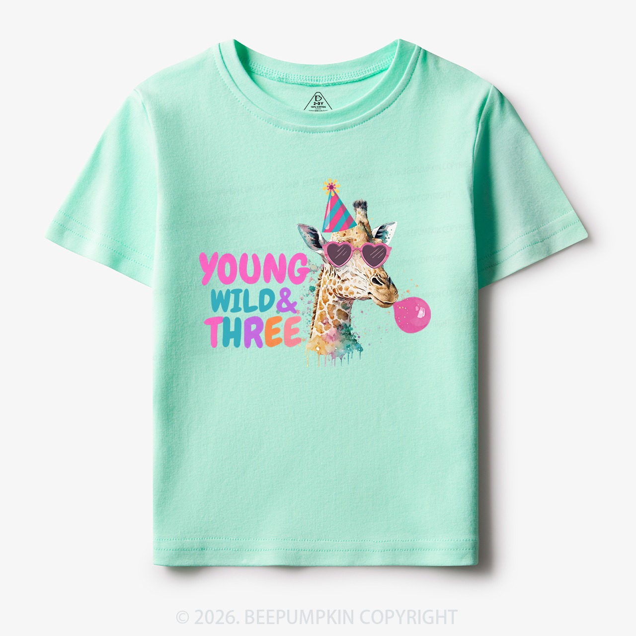 Young Wild Birthday Safari Zoo Toddler&Kid's Tees