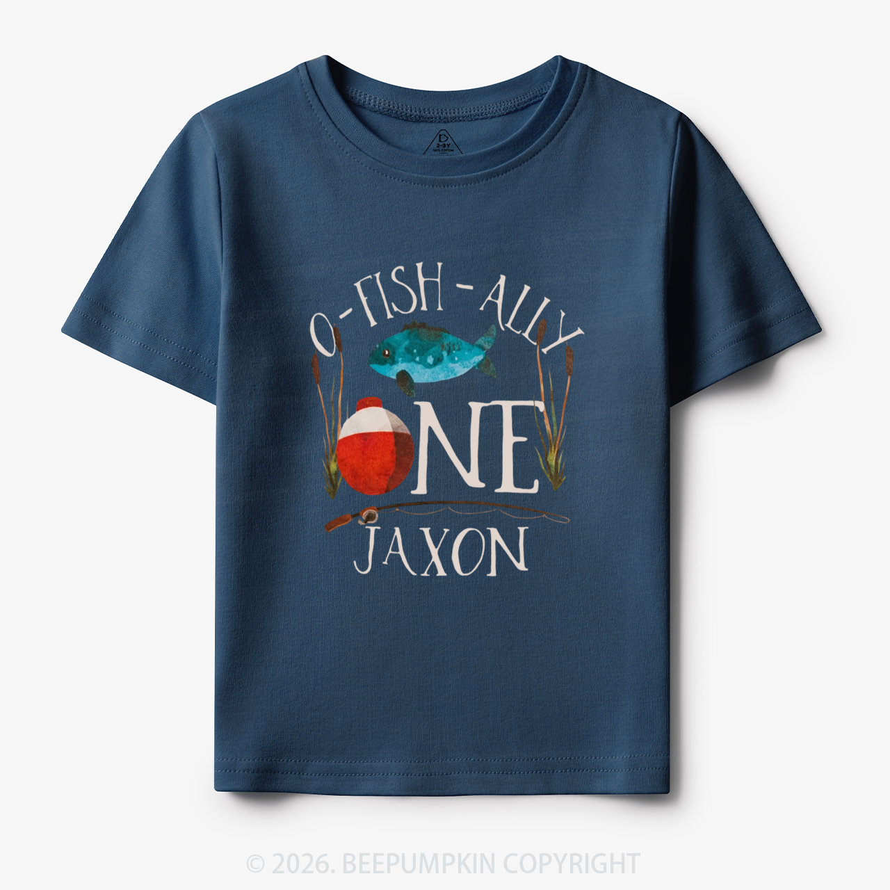Personalized O-Fish-Ally Fish Birthday Toddler&Kid's Tees