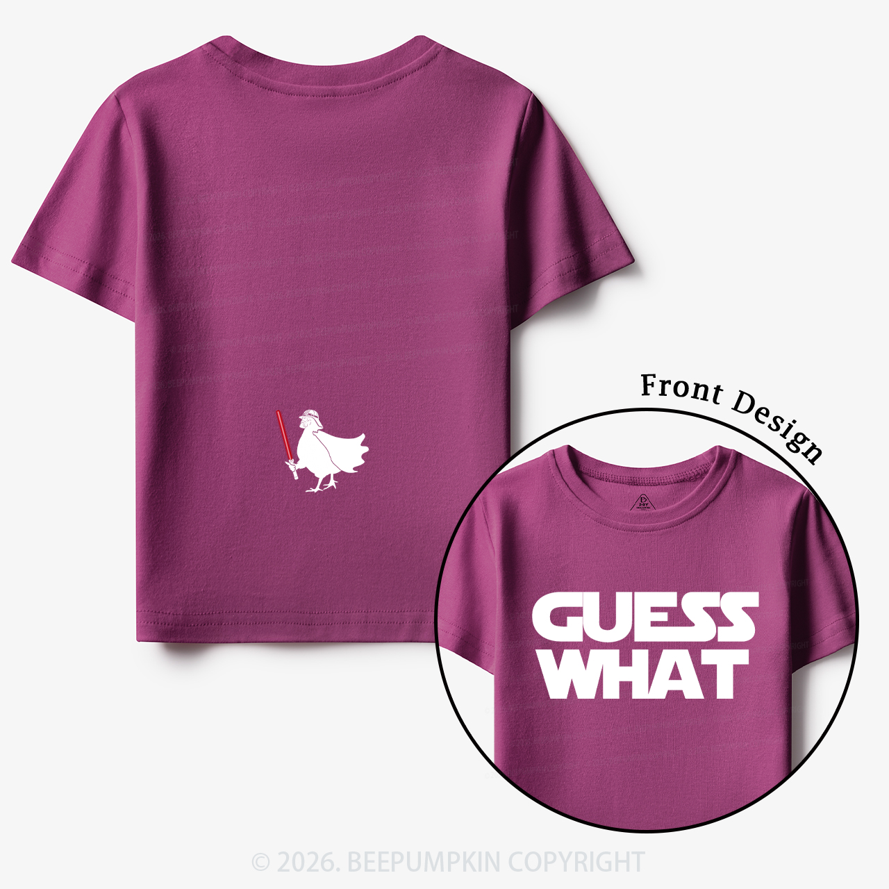Galaxy Guess What Chicken Butt Toddler&Kid's Tees