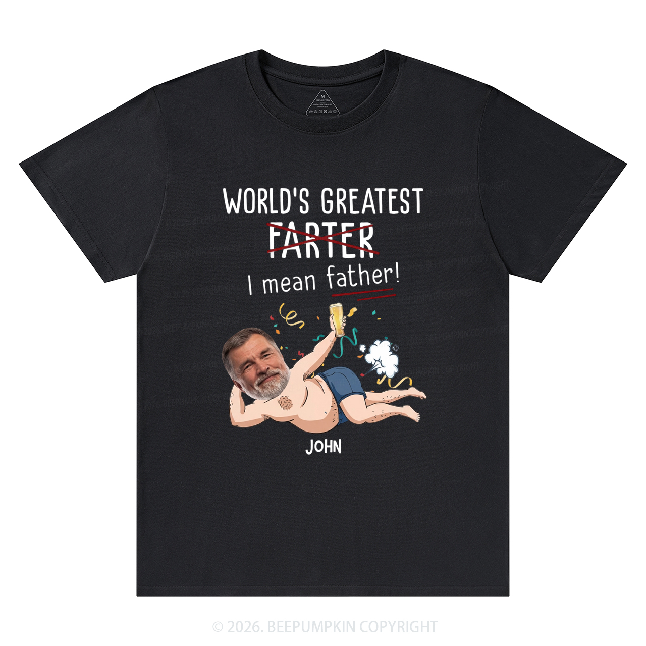 Personalized Photo Gift World's Greatest Farter T-Shirts