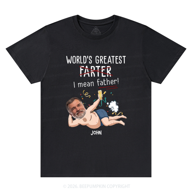Personalized Photo Gift World's Greatest Farter T-Shirts