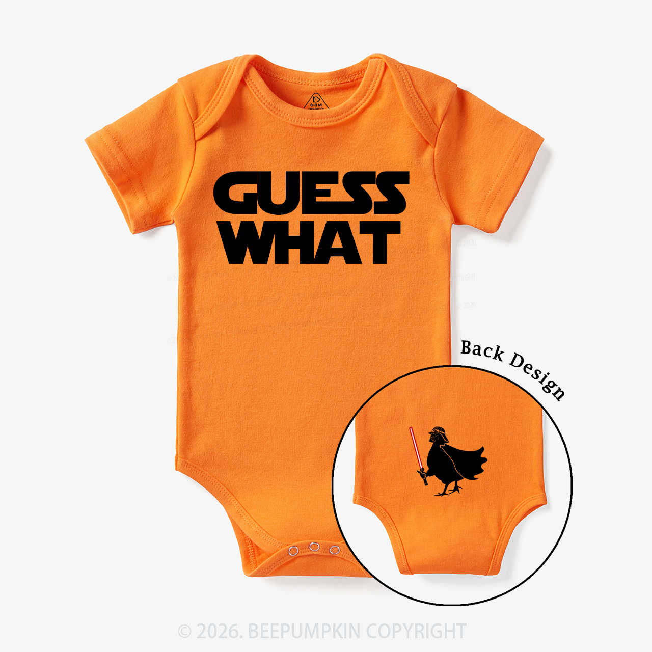 Galaxy Guess What Chicken Butt Bodysuit