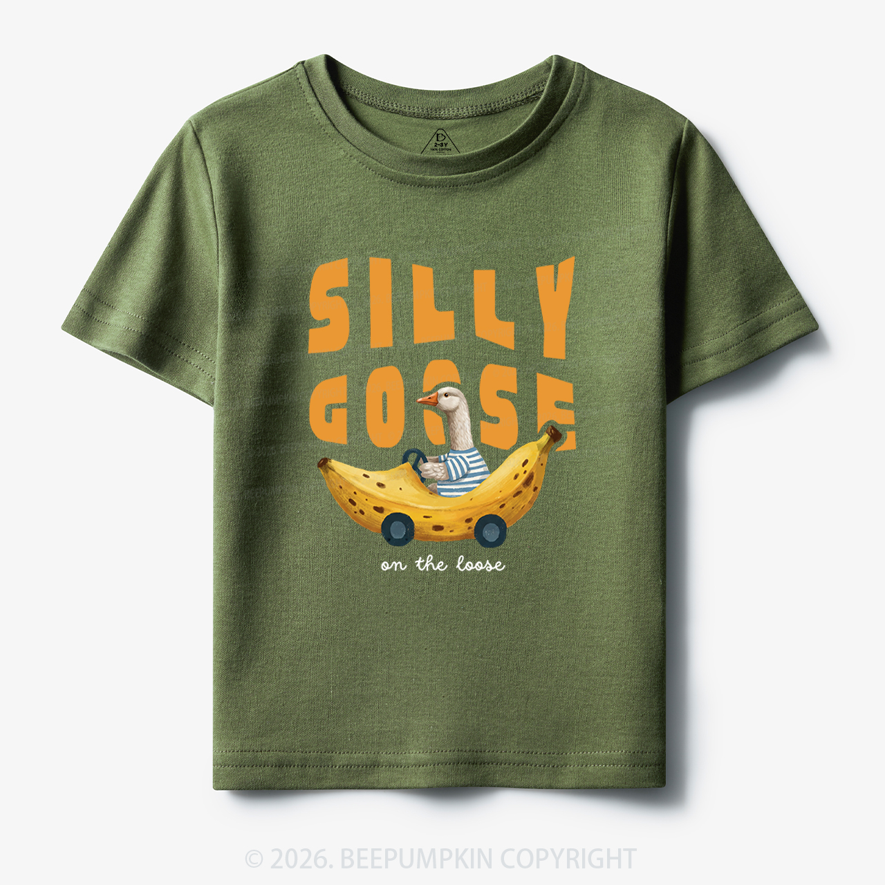 Silly Banana Goose On The Loose Funny Toddler&Kid's Tees
