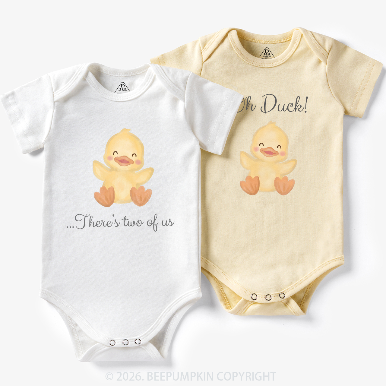 Oh Duck There's Two of Us Twin Bodysuit