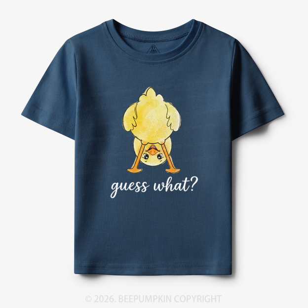 Guess What Chicken Butt Cute Funny Animal Toddler&Kid's Tees