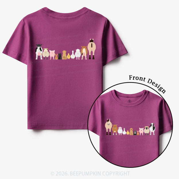 Cute Farm Animals Toddler&Kid's Tees