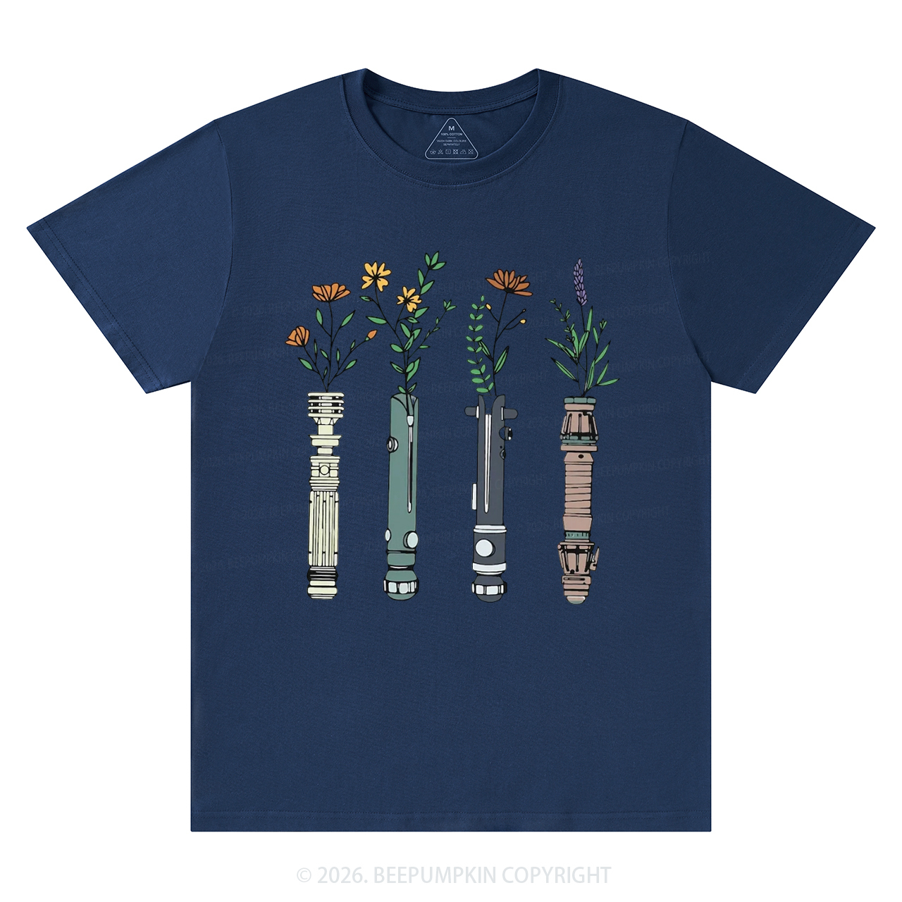 Floral Lightsaber Galaxy T-Shirts