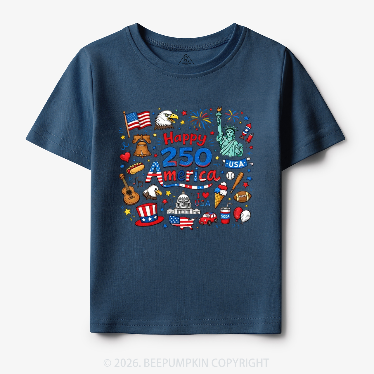 Happy 250 America Toddler&Kid's Tees