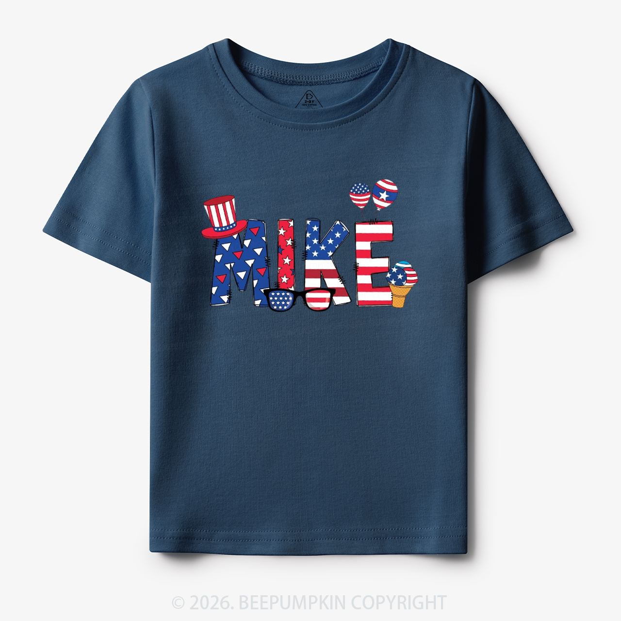 Personalized 4th Of July USA Patriotic Toddler&Kid's Tees