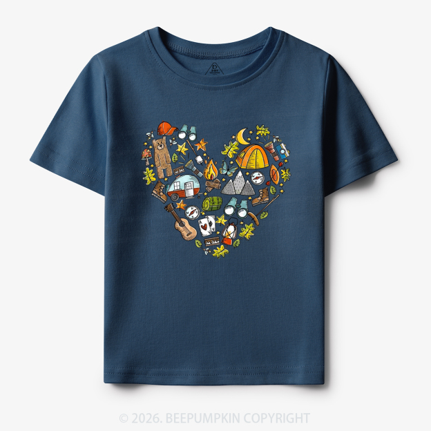 Love Camping Funny Hiking Toddler&Kid's Tees
