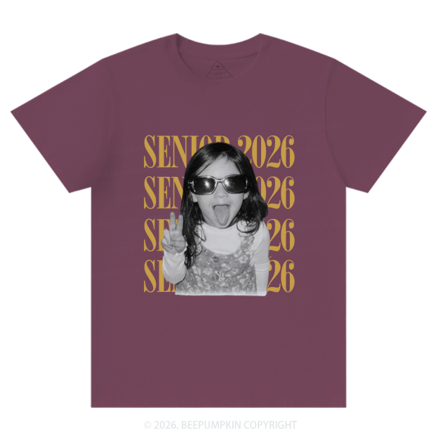 Personalized Vintage Photo And Year Senior T-Shirts