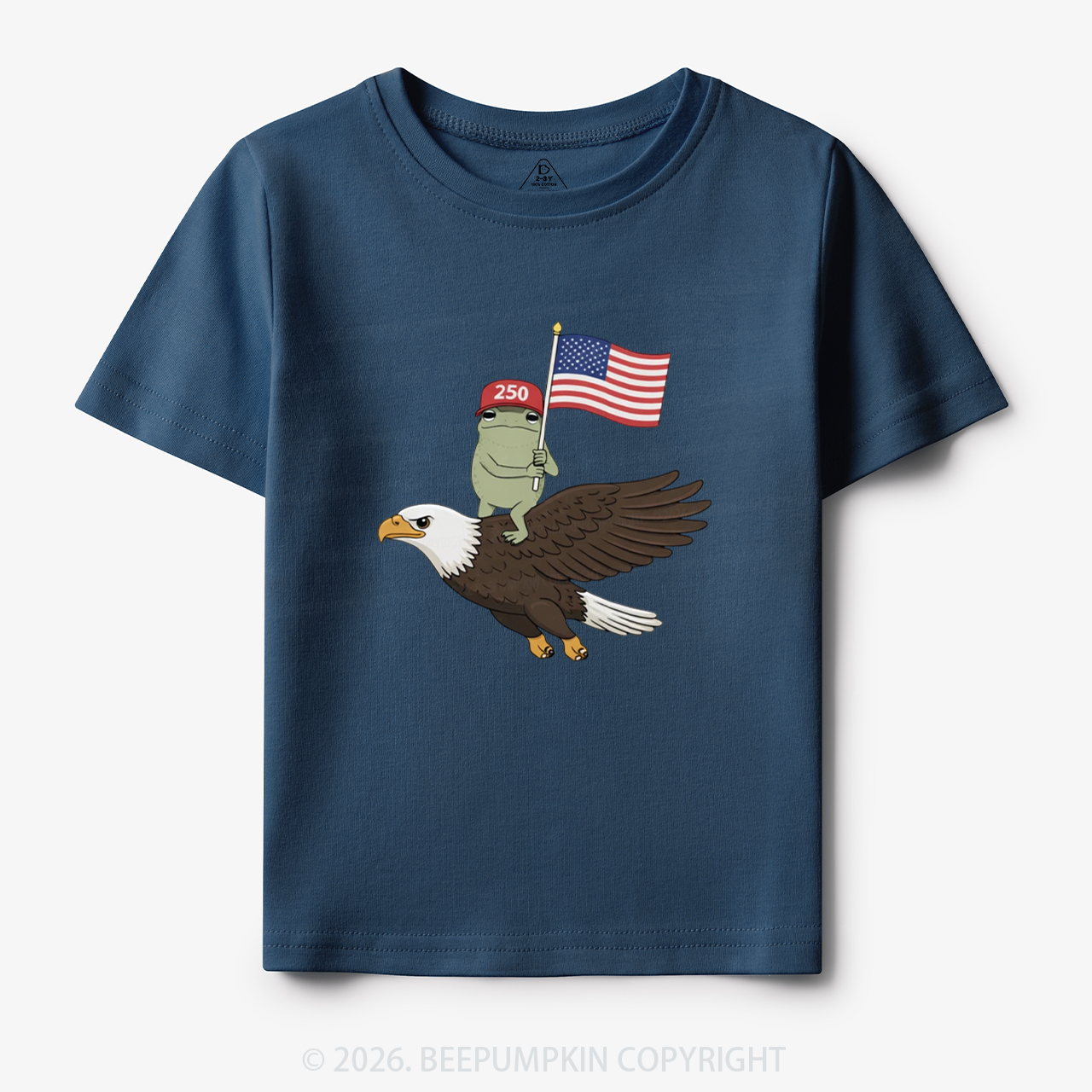 Americas 250th Birthday Funny Frog Toddler&Kid's Tees