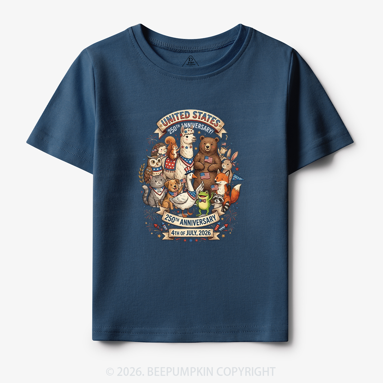 USA 250th Anniversary 4th of July Toddler&Kid's Tees