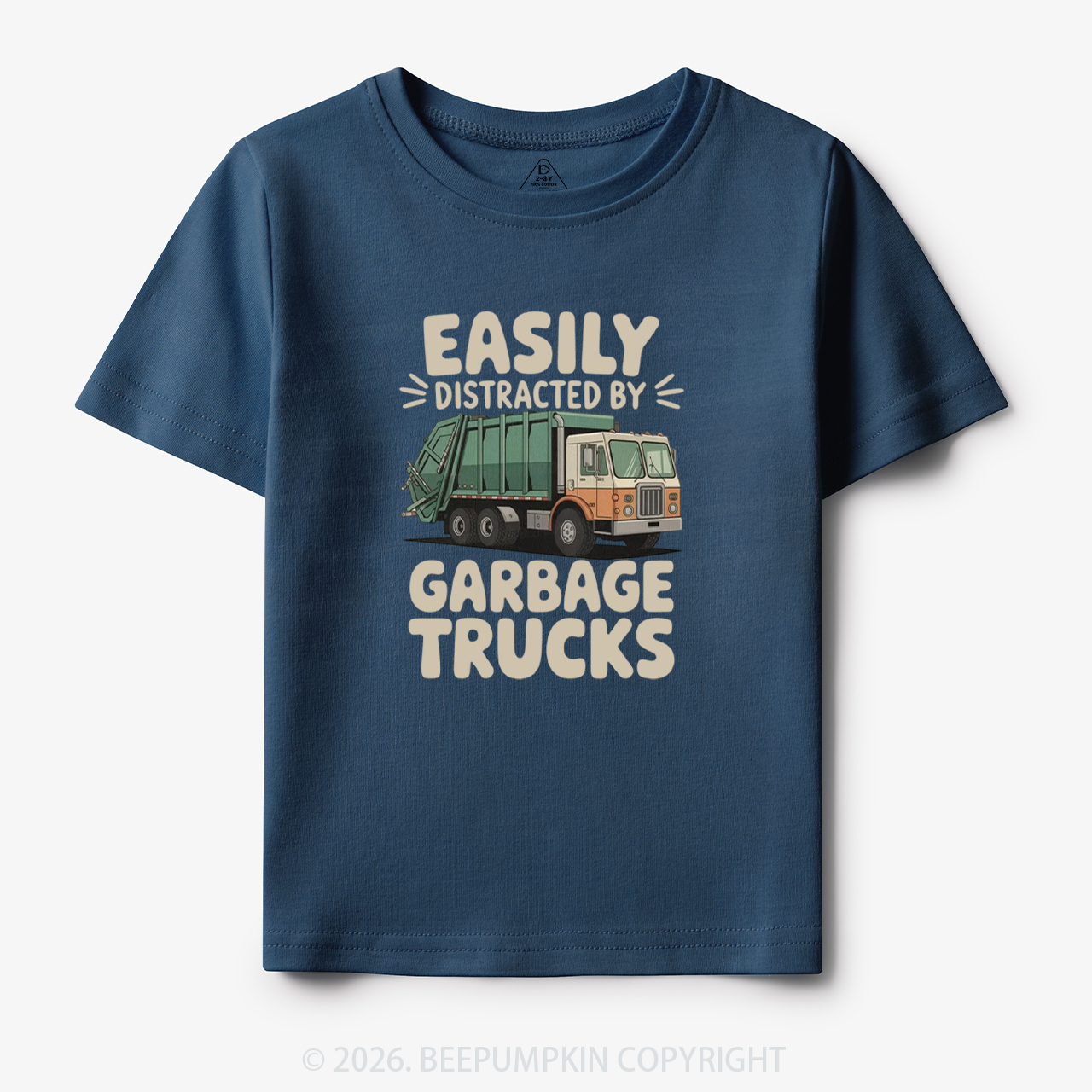 Easily Distracted by Garbage Trucks Toddler&Kid's Tees