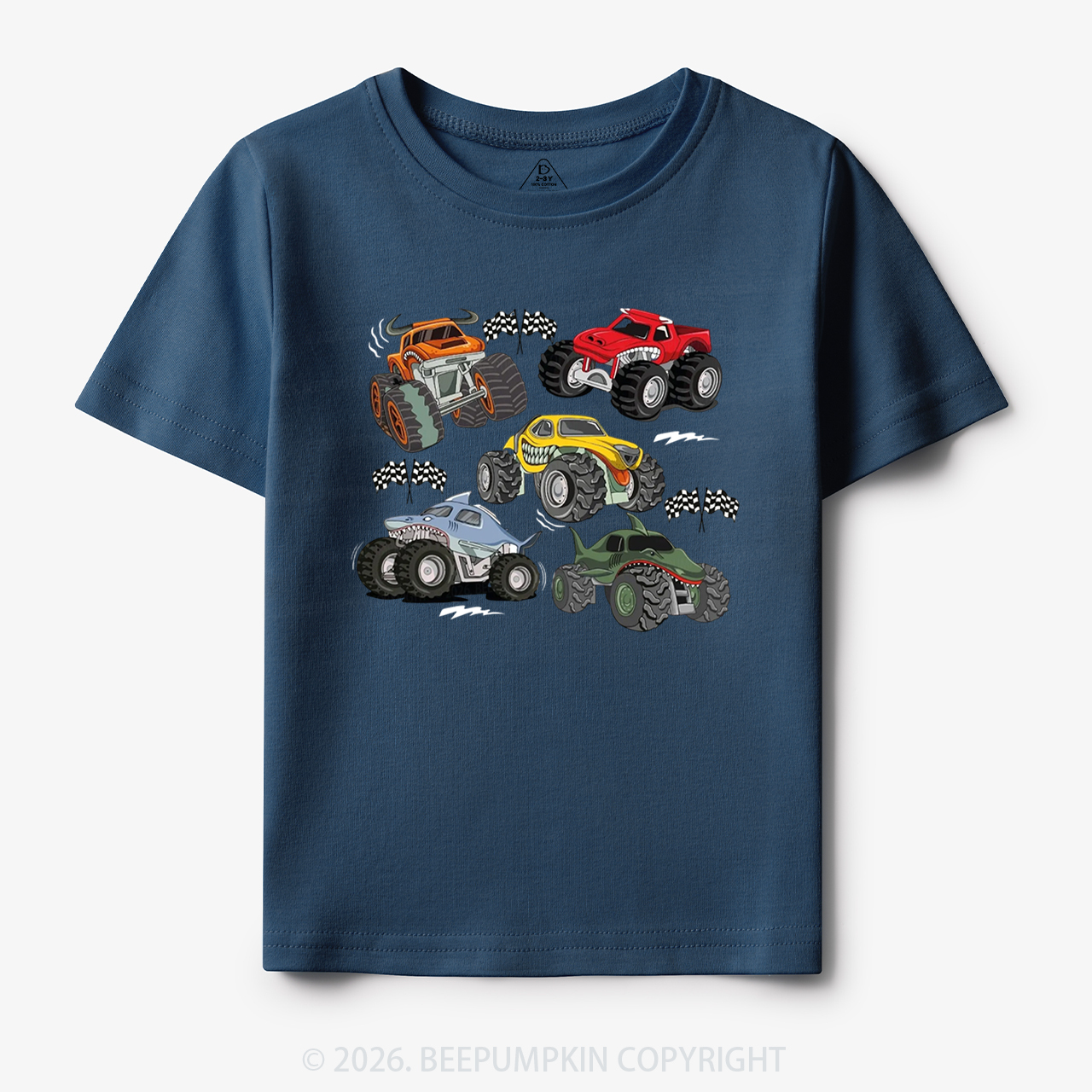 Monster Trucks Race Toddler&Kid's Tees