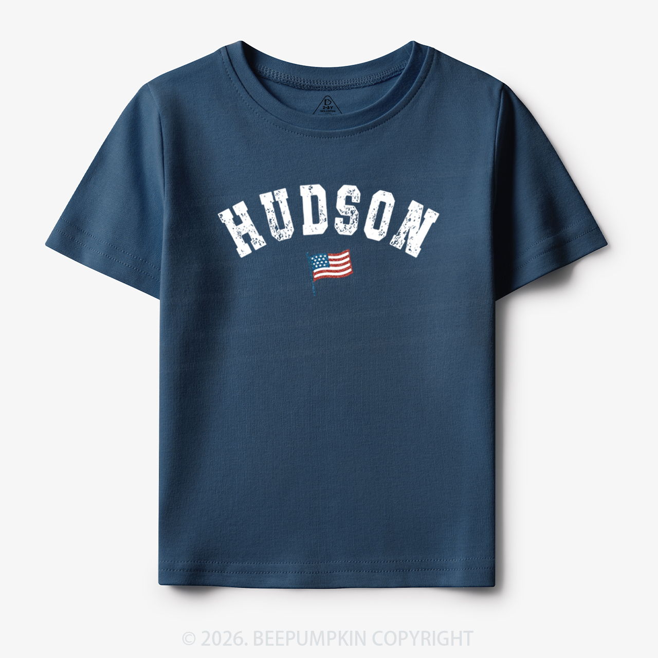 Personalized USA Flag with Name Toddler&Kid's Tees