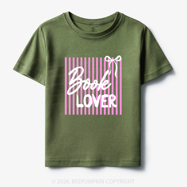 Coquette Book Preppy Stripes Toddler&Kid's Tees