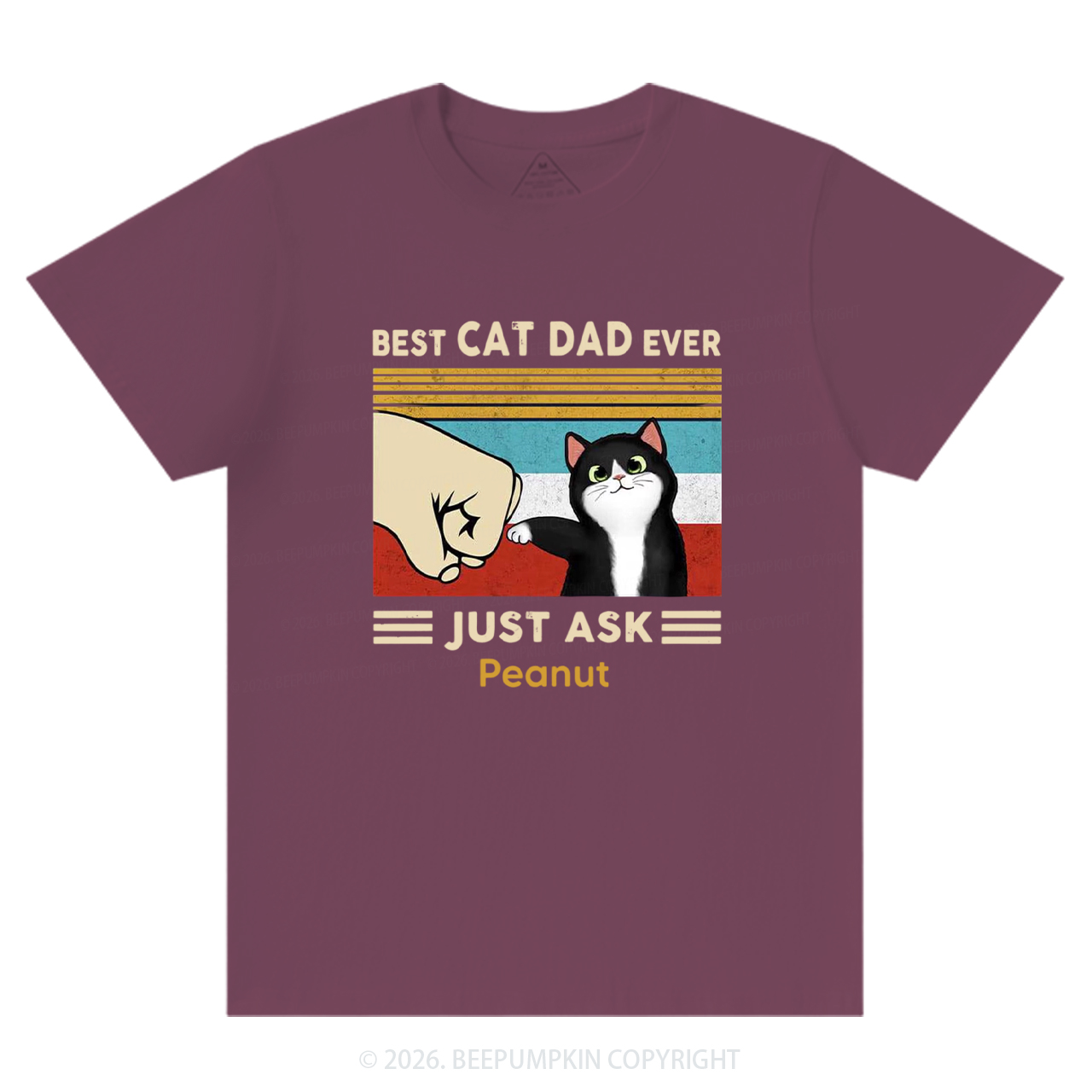 Personalized Best Cat Dad Ever T-Shirts
