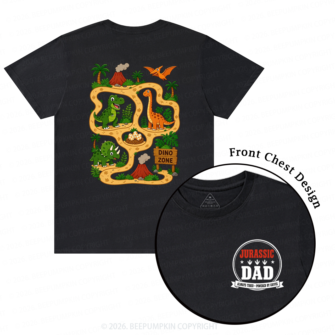 Daddysaurus Fathers Day T-Shirts